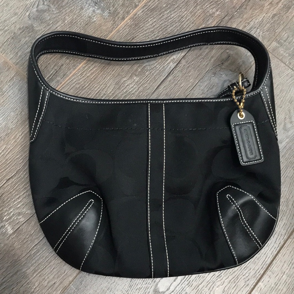 Black coach purse